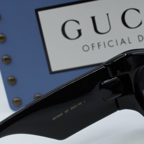 FINAL PRICE NEW GUCCI GG1544S 001 BLACK GREY SUNGLASSES - Picture 7 of 11